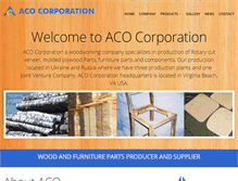 Tablet Screenshot of acocorp.com